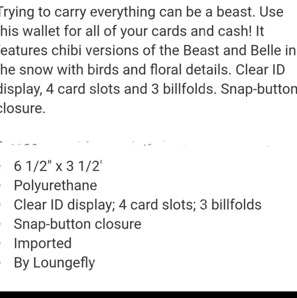 NWT Loungefly Beauty and the Beast  Set - Picture 10 of 16